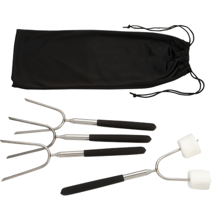 Extendable 34" Roasting Sticks with Carrying Case