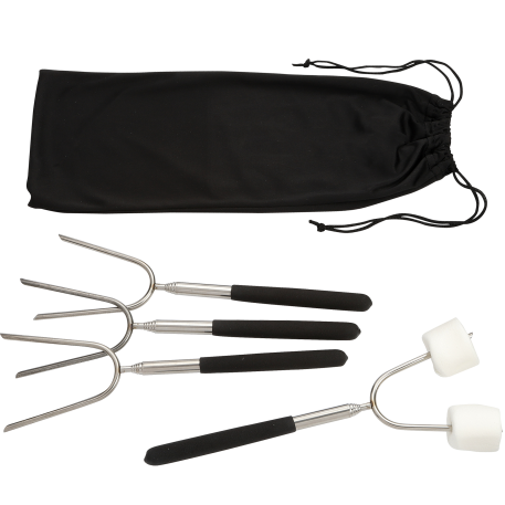 Extendable 34" Roasting Sticks with Carrying Case