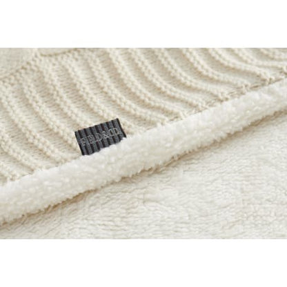 Field & Co. Cable Knit Sherpa Blanket