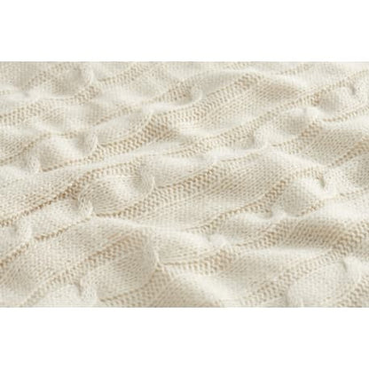 Field & Co. Cable Knit Sherpa Blanket