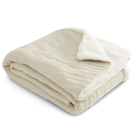 Field & Co. Cable Knit Sherpa Blanket