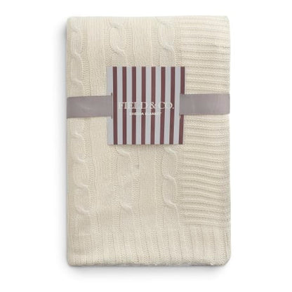 Field & Co. Cable Knit Sherpa Blanket