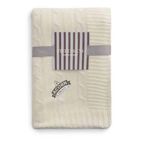 Field & Co. Cable Knit Sherpa Blanket