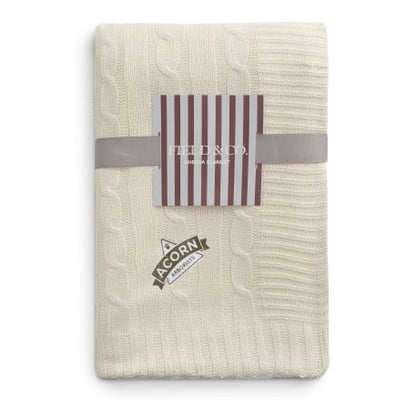 Field & Co. Cable Knit Sherpa Blanket