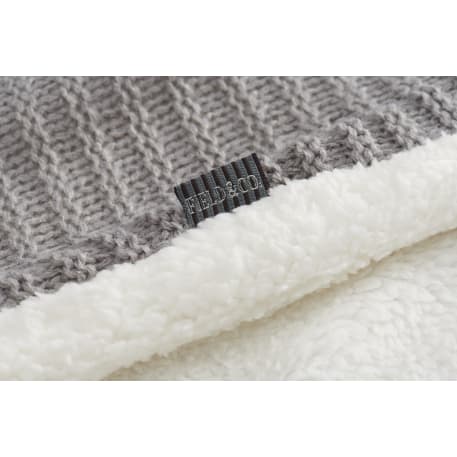 Field & Co. Cable Knit Sherpa Blanket
