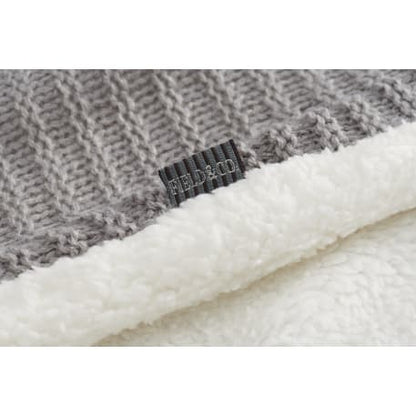 Field & Co. Cable Knit Sherpa Blanket