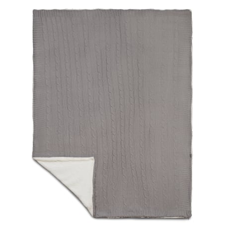 Field & Co. Cable Knit Sherpa Blanket