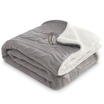 Field & Co. Cable Knit Sherpa Blanket