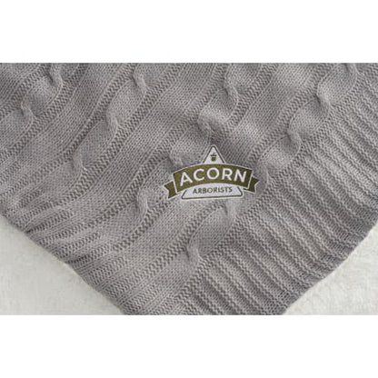 Field & Co. Cable Knit Sherpa Blanket