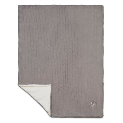 Field & Co. Cable Knit Sherpa Blanket
