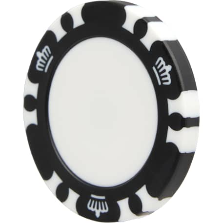 Recycled Poker Chip w/ Metal Ballmarker
