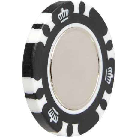 Recycled Poker Chip w/ Metal Ballmarker