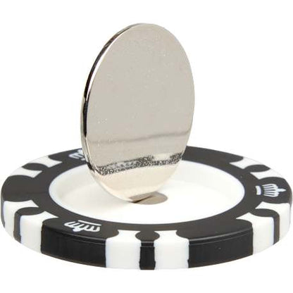 Recycled Poker Chip w/ Metal Ballmarker