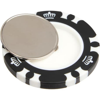 Recycled Poker Chip w/ Metal Ballmarker