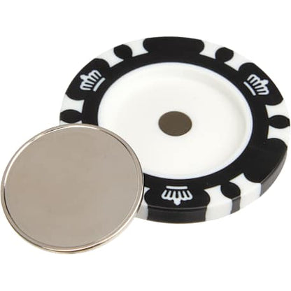 Recycled Poker Chip w/ Metal Ballmarker