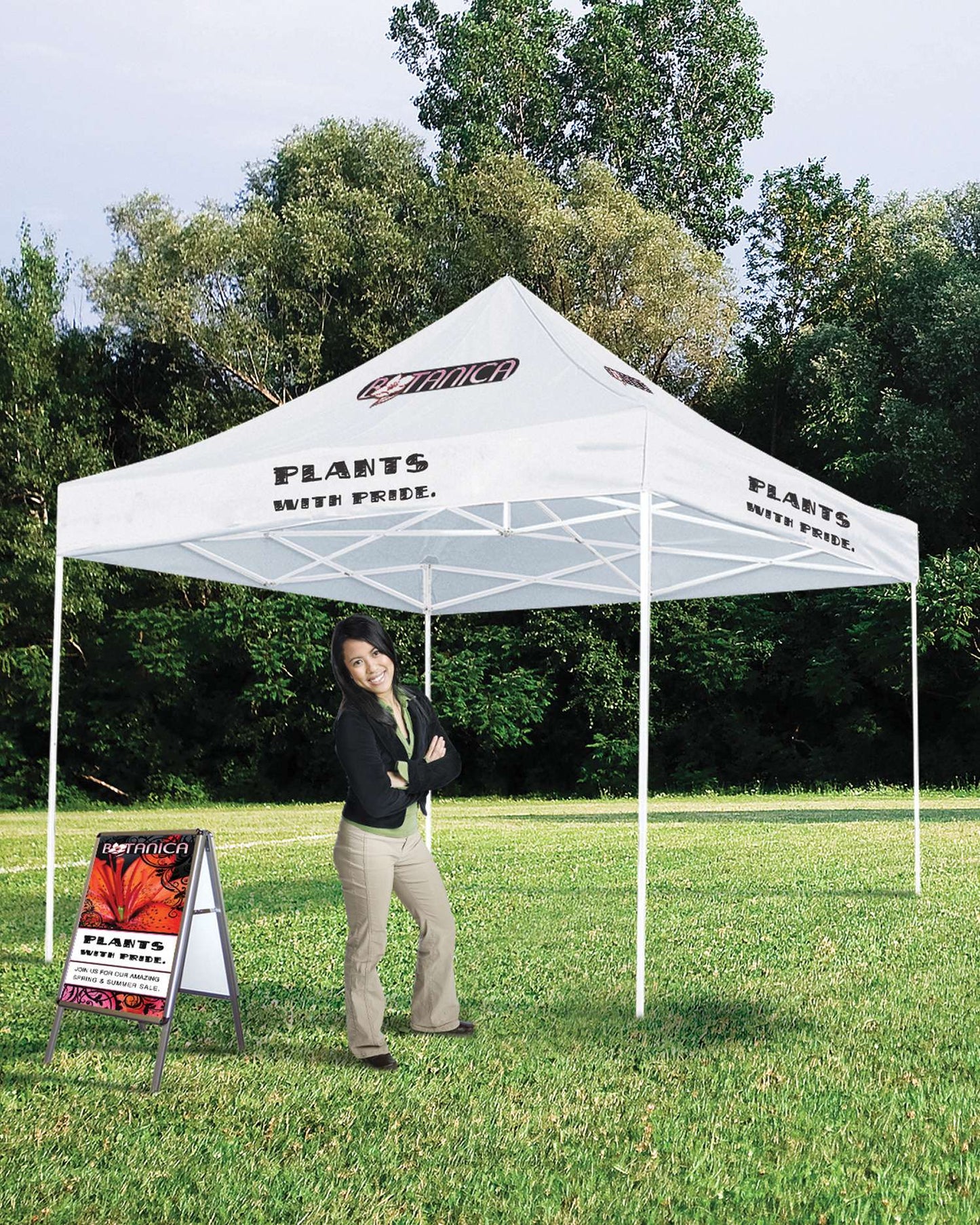10' Standard Tent Kit (Full Color Imprint, 4 Locations)