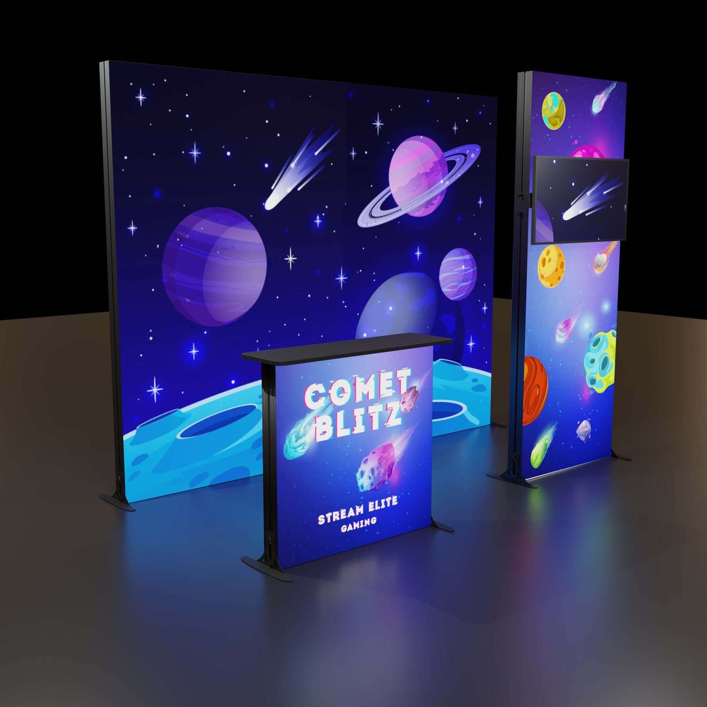 8' H Astra Modular Booth Kit