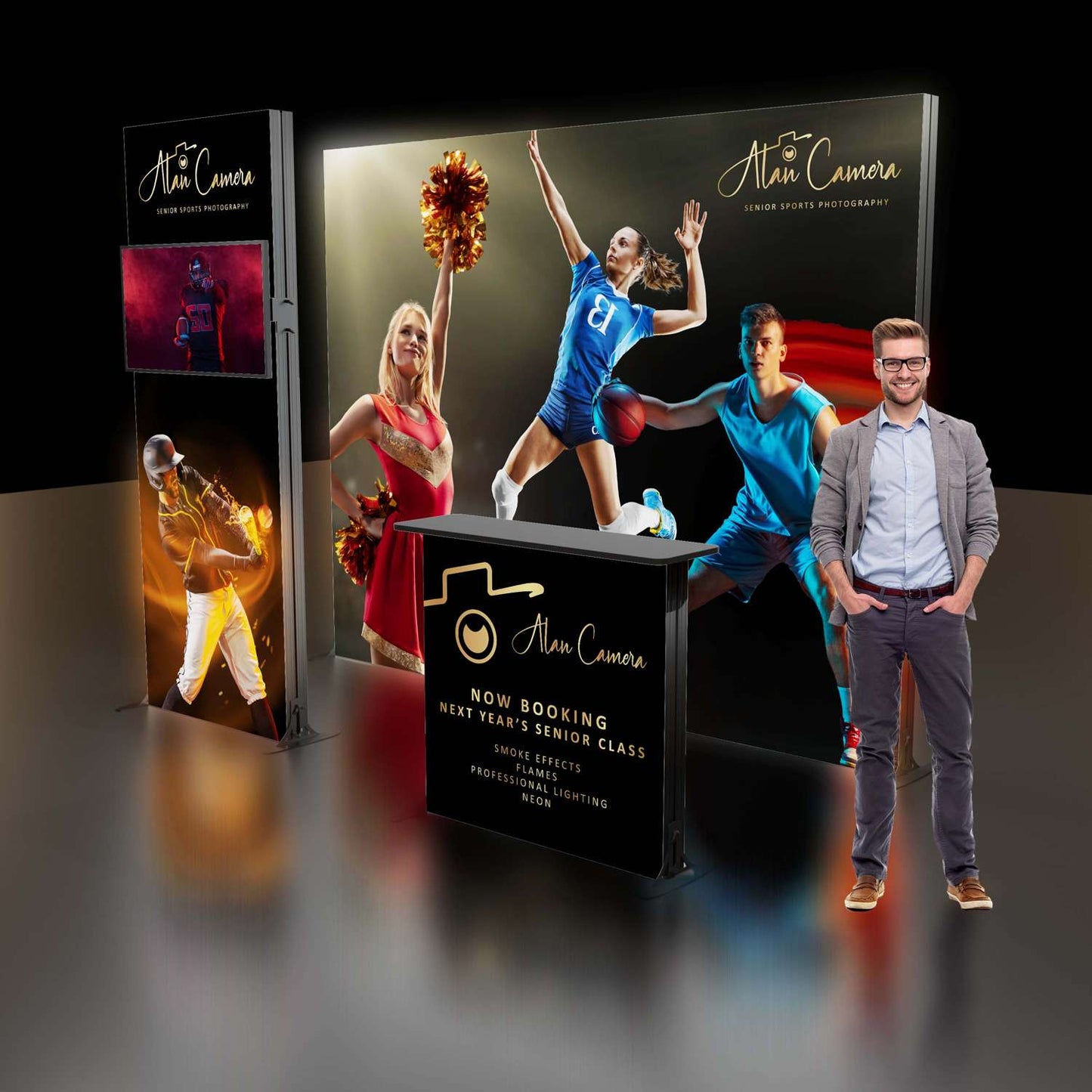 8' H Astra Modular Booth Kit