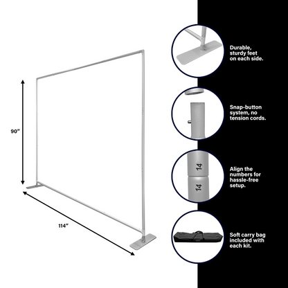 10' Flexi-Tube Display Kit, Double Sided