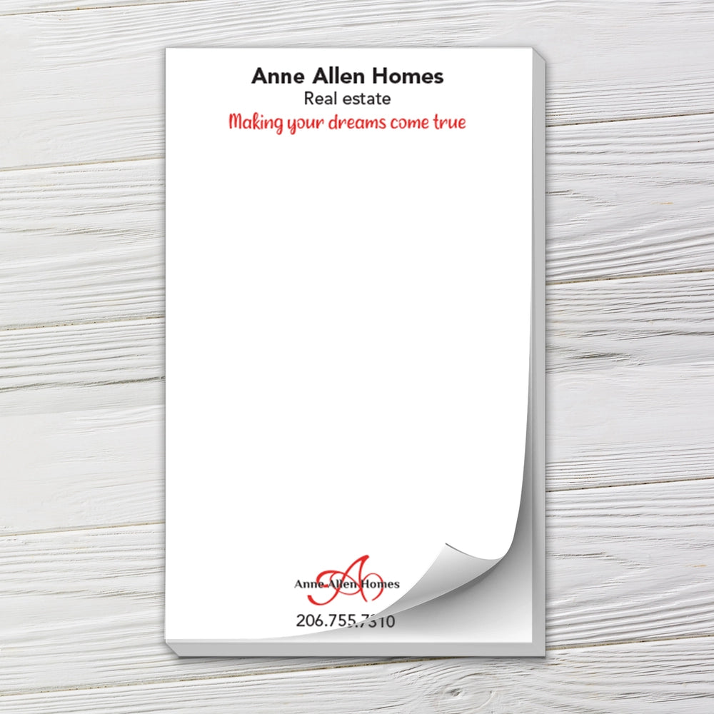 8.5" x 11" Custom Notepads - Full Color Print