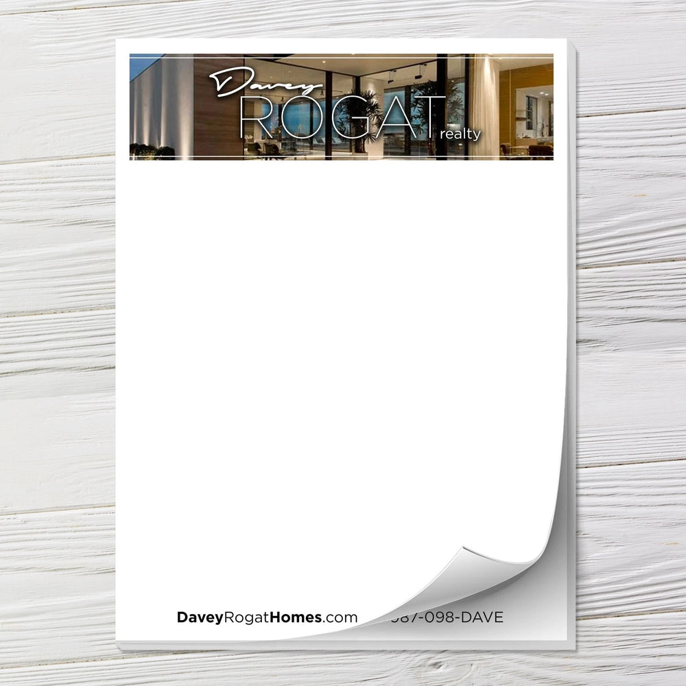 8.5" x 11" Custom Notepads - Full Color Print