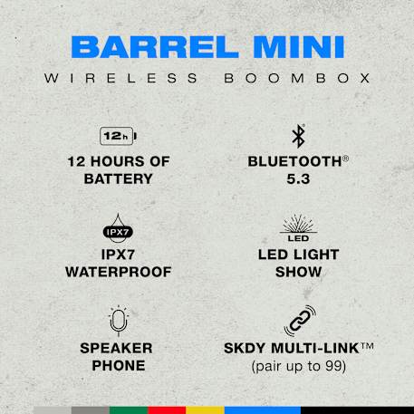 Skullcandy Barrel Mini Party Speaker