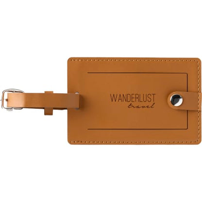Pineapple Leather Luggage Tag