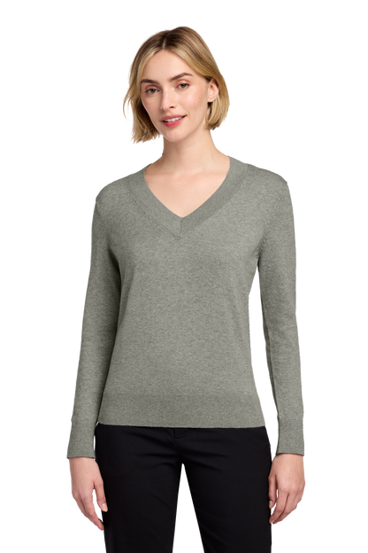 Brooks Brothers Women's Cotton Stretch V-Neck Sweater