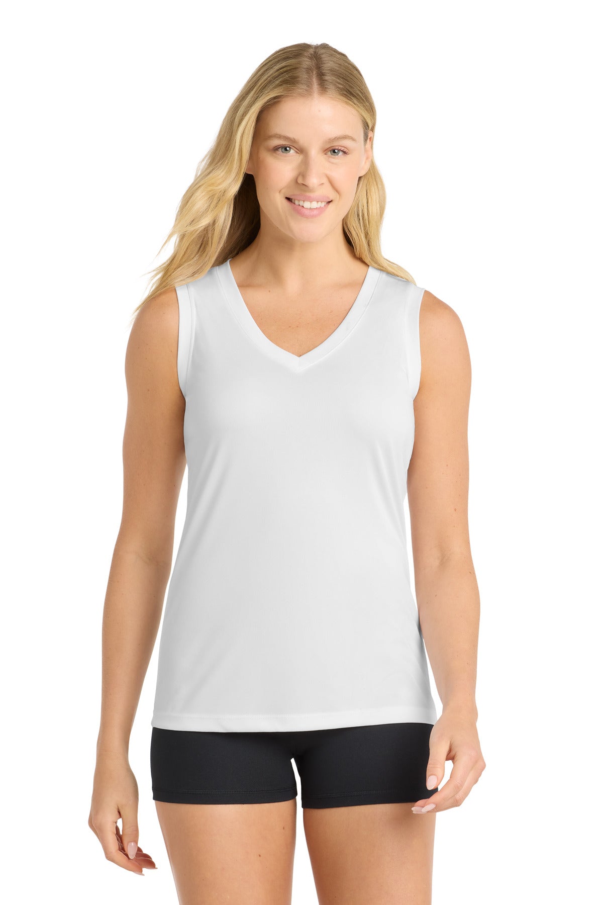 Sport-Tek ®  Women's Sleeveless PosiCharge ®  Competitor™ V-Neck Tee. LST352
