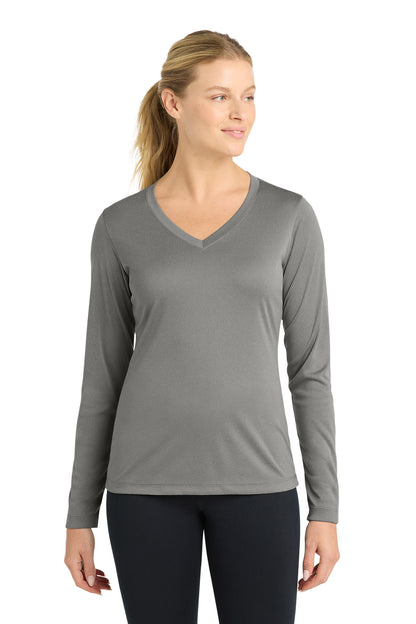 Sport-Tek ®  Women's Long Sleeve PosiCharge ®  Competitor™ V-Neck Tee. LST353LS