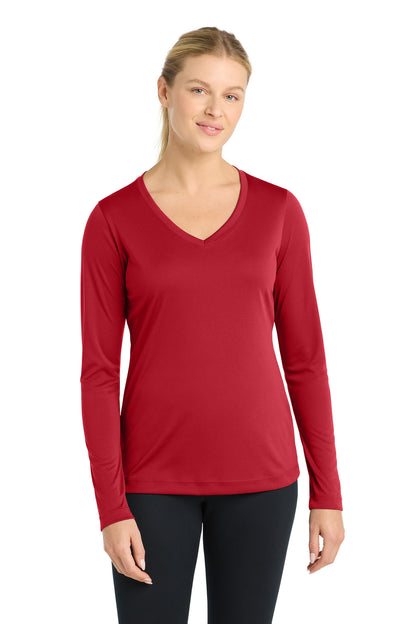 Sport-Tek ®  Women's Long Sleeve PosiCharge ®  Competitor™ V-Neck Tee. LST353LS