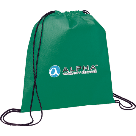 Evergreen Non-Woven Drawstring Bag