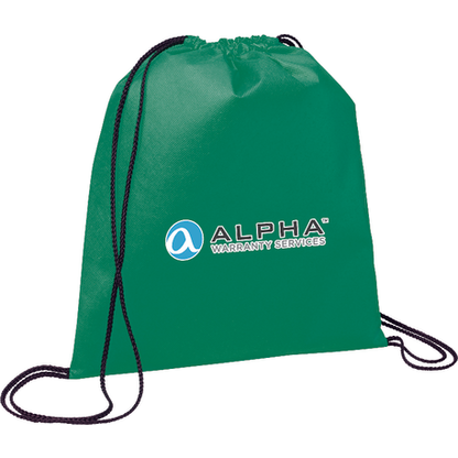 Evergreen Non-Woven Drawstring Bag