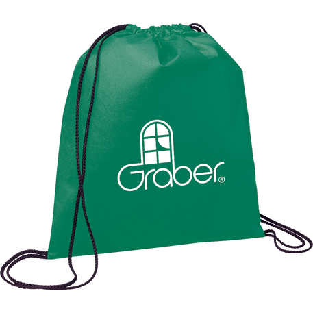 Evergreen Non-Woven Drawstring Bag