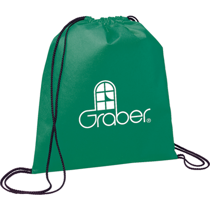 Evergreen Non-Woven Drawstring Bag