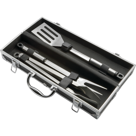 3 Piece BBQ set in Aluminum Case