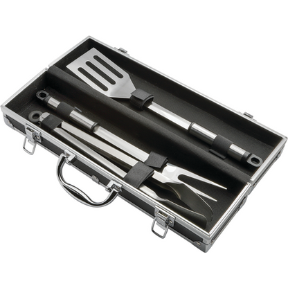 3 Piece BBQ set in Aluminum Case