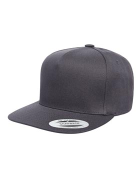 5 Panel Cotton Twill Snapback Cap