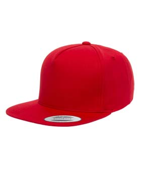 5 Panel Cotton Twill Snapback Cap