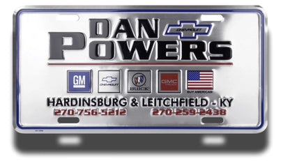Custom License Plate 12" x 6"Embossed Aluminum